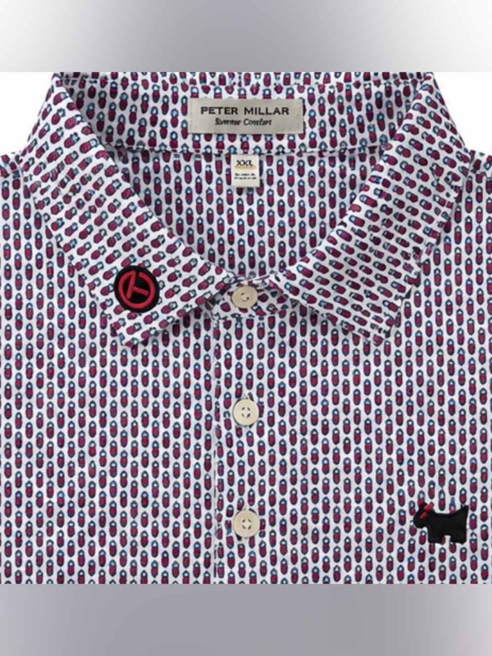 SCOTTY CAMERON GALLERY Circle T Summer Comfort Skullada Performance Polo XXL